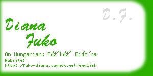 diana fuko business card